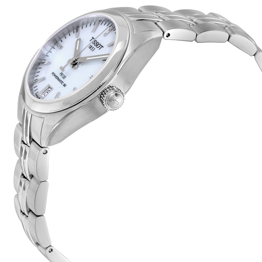 tissot pr 100 automatic mother of pearl dial ladies watch t101.207.11.116.00 tissot pr 100 automatic mother of pearl dial ladies watch t101.207.11.116.00