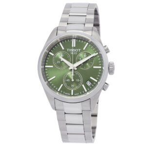 Витрина tissot pr 100 chronograph quartz green dial men's watch t150.417.11.091.00
