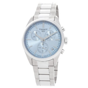 Витрина tissot pr 100 chronograph quartz ice blue dial men's watch t150.417.11.351.00