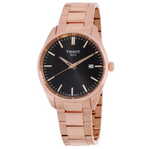 tissot pr 100 quartz black dial men's watch t1504103305100