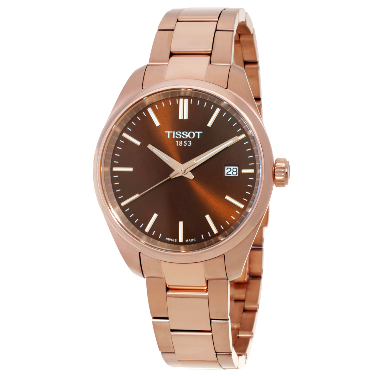 tissot pr 100 quartz brown dial ladies watch t1502103329100 tissot pr 100 quartz brown dial ladies watch t1502103329100