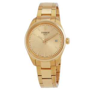 tissot pr 100 quartz champagne dial ladies watch t1502103302100