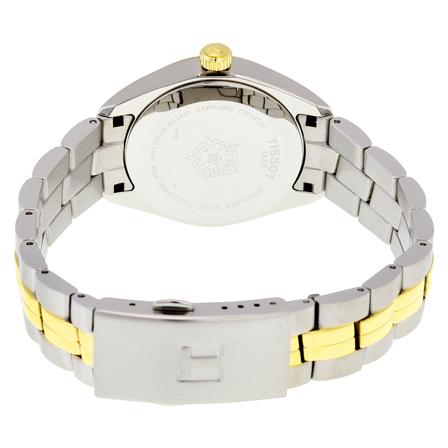 tissot pr100 chronometer two tone ladies watch t1012512203100 tissot pr100 chronometer two tone ladies watch t1012512203100