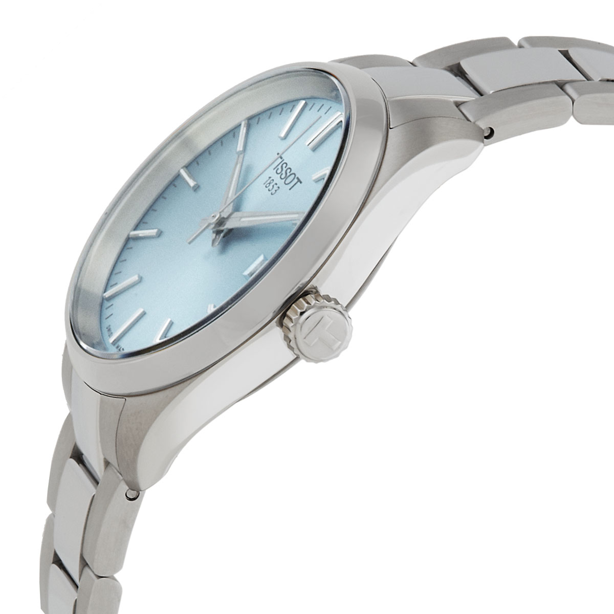 tissot pr 100 quartz ice blue dial ladies watch t1502101135100 tissot pr 100 quartz ice blue dial ladies watch t1502101135100