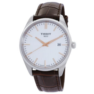 tissot pr 100 quartz silver dial men's watch t1504101603100