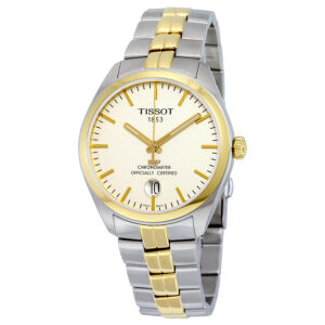 Витрина tissot pr100 chronometer two tone men's watch t1014512203100