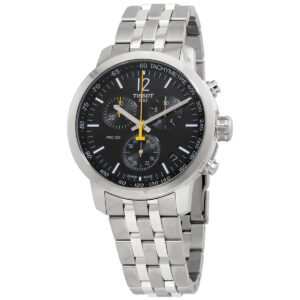 Витрина tissot prc 200 chronograph quartz black dial men's watch t114.417.11.057.00