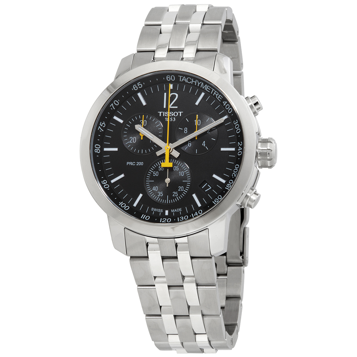 tissot prc 200 chronograph quartz black dial men's watch t114.417.11.057.00 tissot prc 200 chronograph quartz black dial men's watch t114.417.11.057.00