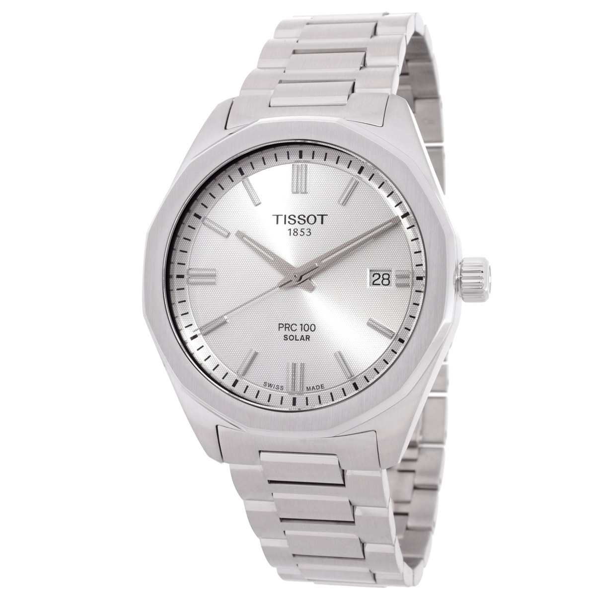 tissot prc quartz solar powered silver dial watch t1514221103100 tissot prc quartz solar powered silver dial watch t1514221103100