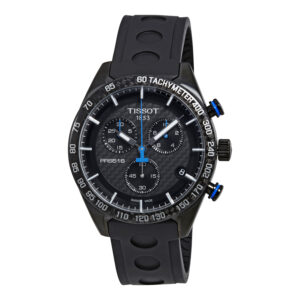 Витрина tissot prs 516 chronograph black carbon dial men's watch t1004173720100