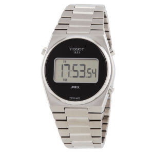 tissot prx digital quartz black dial men's watch t1372631105000