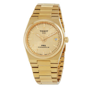 tissot prx powermatic 80 automatic champagne dial ladies watch t1372073302100