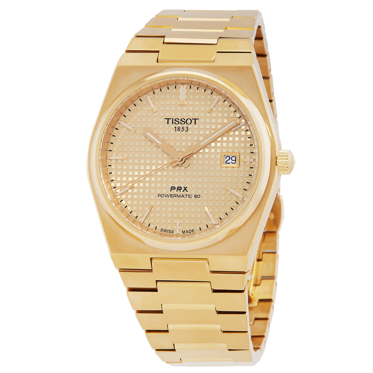 tissot prx powermatic 80 automatic champagne dial men's watch t1374073302100 tissot prx powermatic 80 automatic champagne dial men's watch t1374073302100