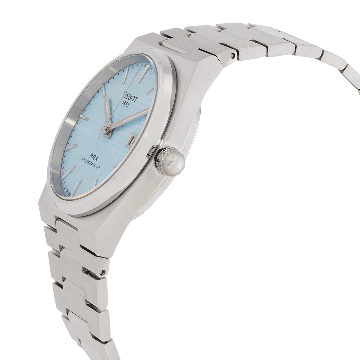 tissot prx powermatic 80 automatic ice blue dial men's watch t137.407.11.351.00 tissot prx powermatic 80 automatic ice blue dial men's watch t137.407.11.351.00