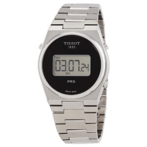 Home tissot prx quartz digital black dial men's watch t1374631105000
