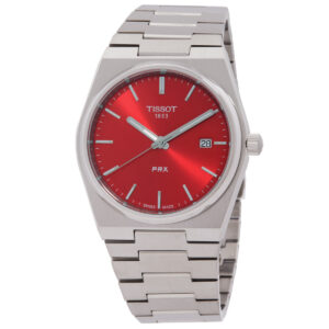 Витрина tissot prx quartz red dial men's watch t1374101142100
