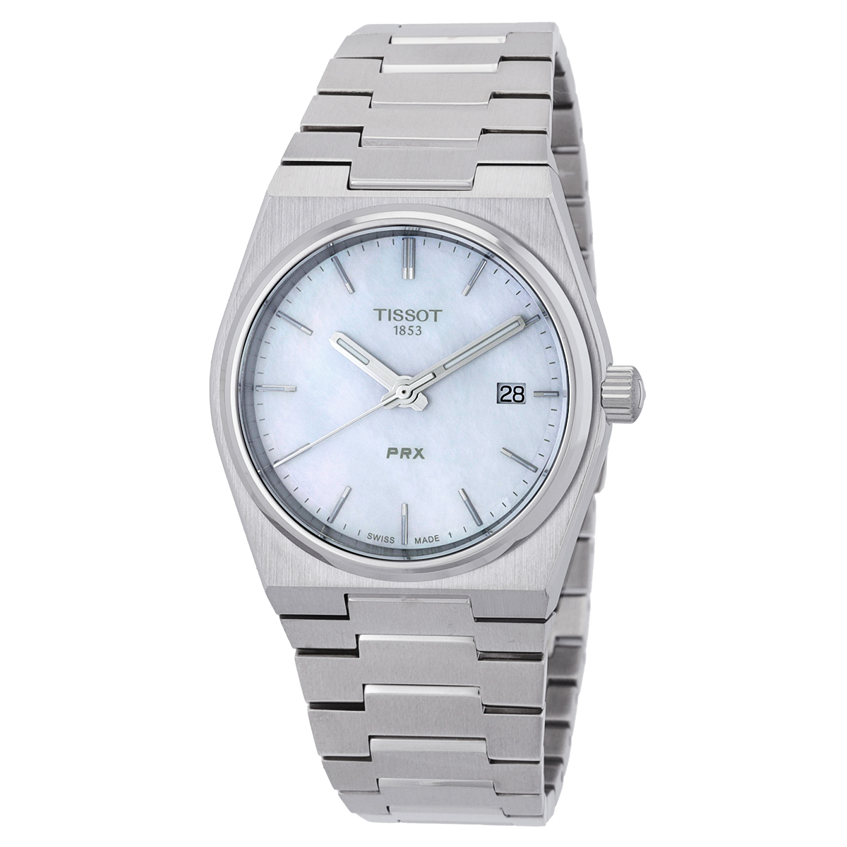 tissot prx quartz white mother of pearl dial ladies watch t1372101111100 tissot prx quartz white mother of pearl dial ladies watch t1372101111100