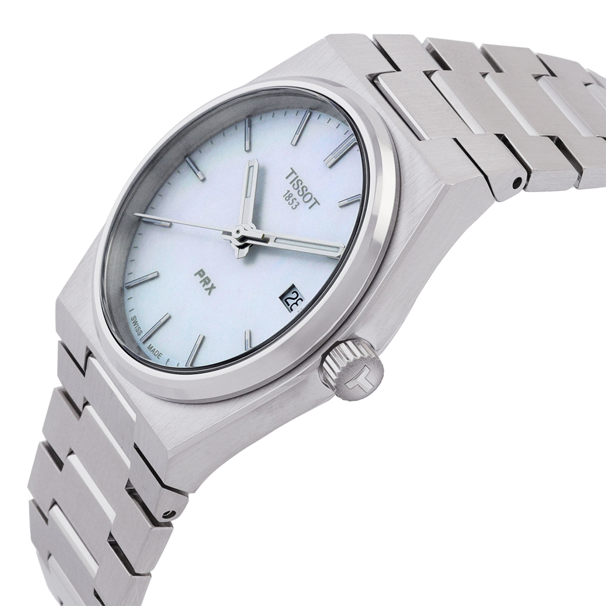 tissot prx quartz white mother of pearl dial ladies watch t1372101111100 tissot prx quartz white mother of pearl dial ladies watch t1372101111100