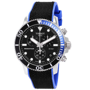 Витрина tissot seastar 1000 chronograph quartz black dial men's watch t120.417.17.051.03