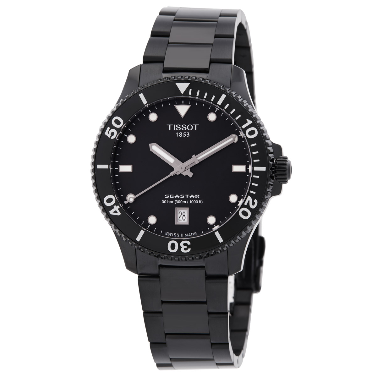 tissot seastar 1000 quartz black dial men's watch t1204103305100 tissot seastar 1000 quartz black dial men's watch t1204103305100