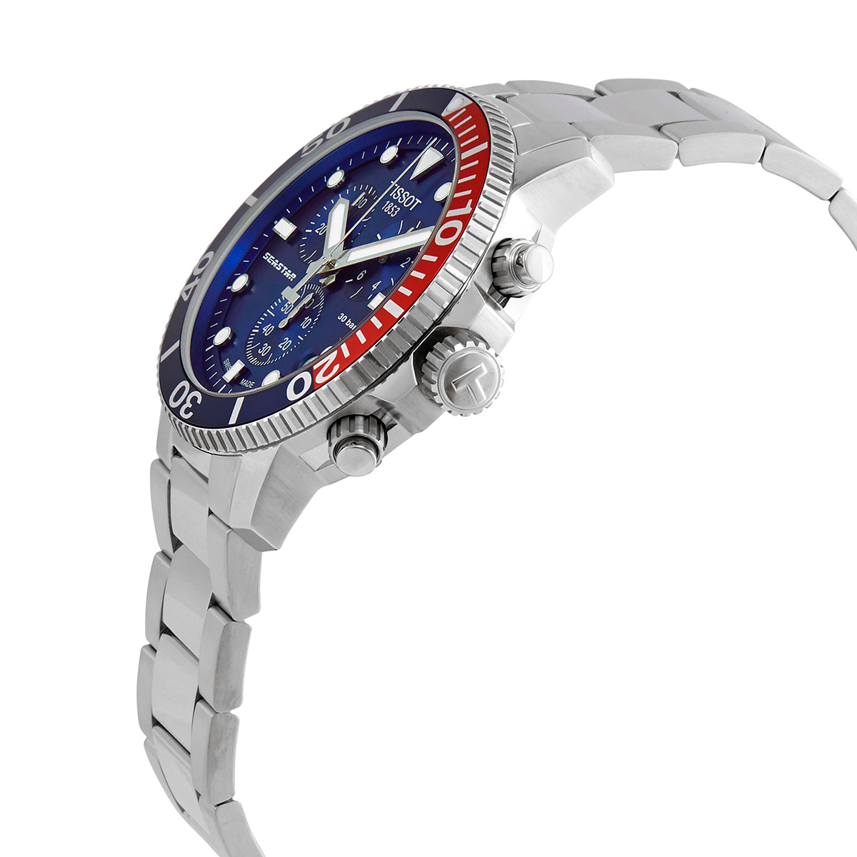 tissot seastar chronograph quartz blue dial pepsi bezel men's watch t120.417.11.041.03 tissot seastar chronograph quartz blue dial pepsi bezel men's watch t120.417.11.041.03