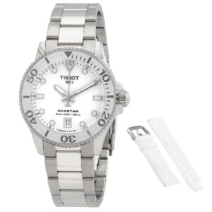 Витрина tissot seastar quartz white dial men's watch t120.210.11.011.00
