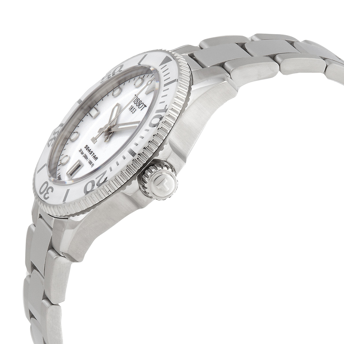 tissot seastar quartz white dial men's watch t120.210.11.011.00 tissot seastar quartz white dial men's watch t120.210.11.011.00