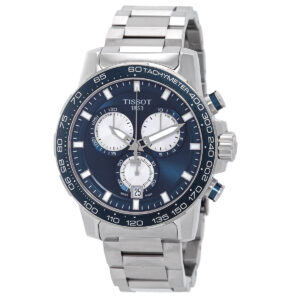Витрина tissot supersport chronograph quartz blue dial men's watch t125.617.11.041.00