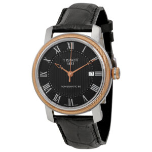 Витрина tissot t classic bridgeport powermatic 80 black dial men's watch t0974072605300