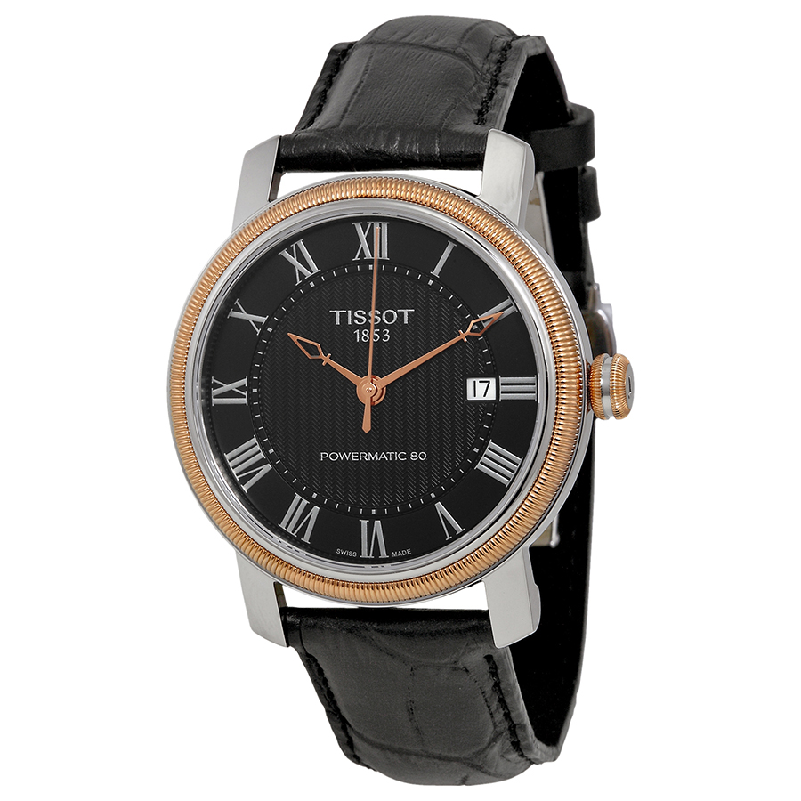 tissot t classic bridgeport powermatic 80 black dial men's watch t0974072605300 tissot t classic bridgeport powermatic 80 black dial men's watch t0974072605300