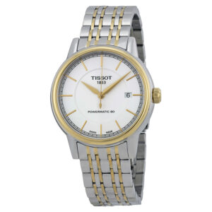 Витрина tissot t classic powermatic white dial men's watch t0854072201100