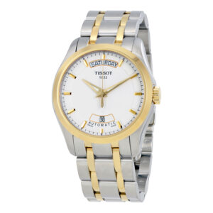 tissot t trend couturier white dial men's watch t0354072201100