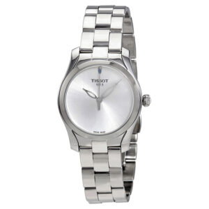 tissot t wave silver dial ladies watch t112.210.11.031.00