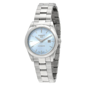 tissot t classic automatic blue dial ladies watch t1320071135100