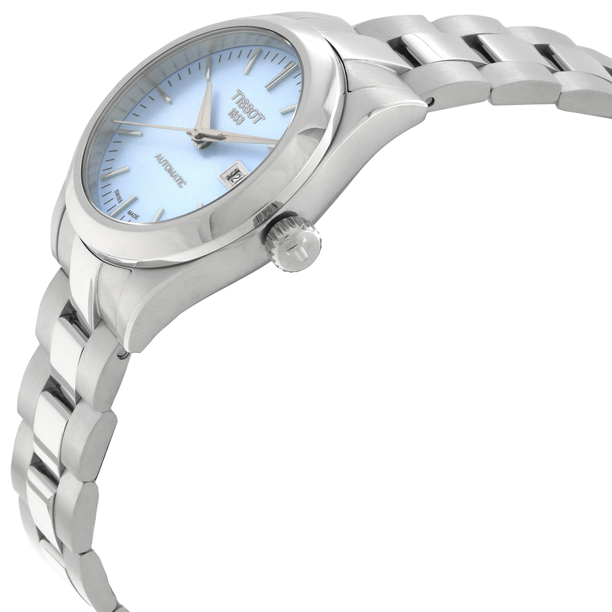 tissot t classic automatic blue dial ladies watch t1320071135100 tissot t classic automatic blue dial ladies watch t1320071135100
