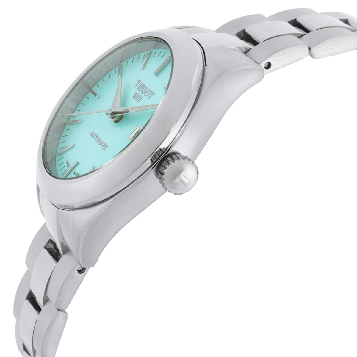 tissot t classic automatic diamond green dial ladies watch t1320071109100 tissot t classic automatic diamond green dial ladies watch t1320071109100