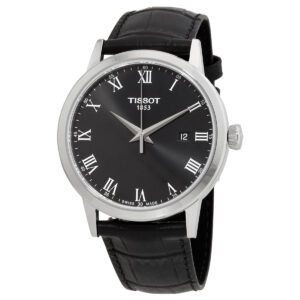 tissot t classic quartz black dial men's watch t129.410.16.053.00