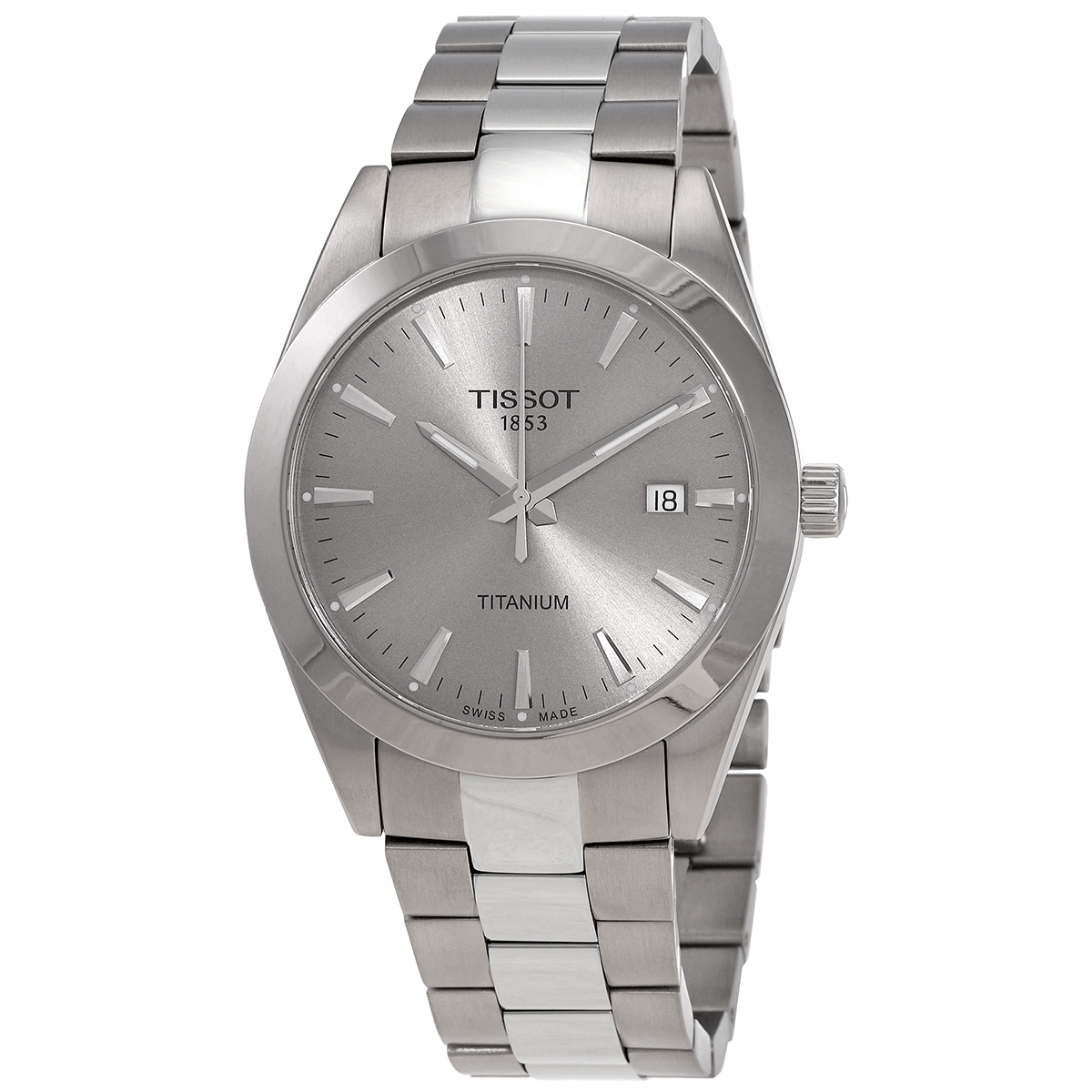 tissot t classic titanium quartz grey dial men's watch t127.410.44.081.00 tissot t classic titanium quartz grey dial men's watch t127.410.44.081.00