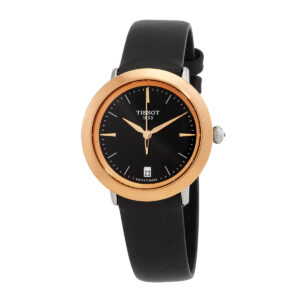 Home tissot t gold quartz black dial ladies watch t929.210.46.051.00