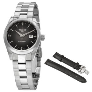 tissot t my lady automatic diamond anthracite dial ladies watch t132.007.11.066.00