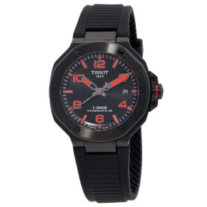 tissot t race powermatic 80 automatic black dial men's watch t1418073705700