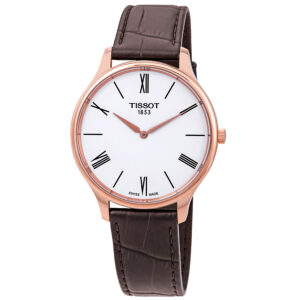Витрина tissot tradition 5.5 white dial men's watch t063.409.36.018.00