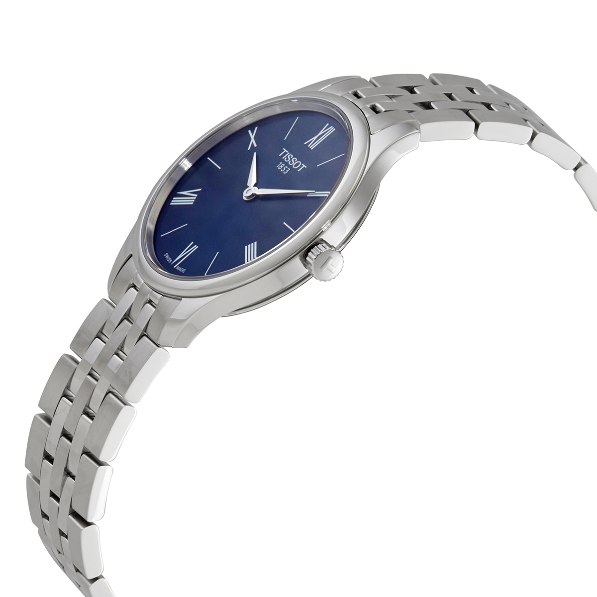 tissot tradition 5.5 quartz blue dial ladies watch t063.209.11.048.00 tissot tradition 5.5 quartz blue dial ladies watch t063.209.11.048.00