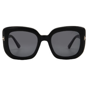 Home tom ford carla polarized smoke square ladies sunglasses ft1220 01d 52