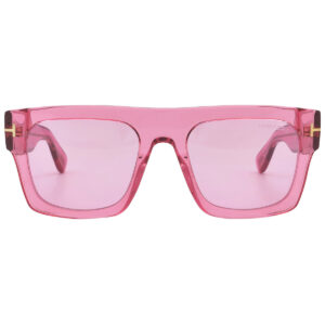 tom ford fausto pink browline men's sunglasses ft0711 75s 53