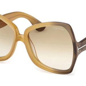 Home tom ford jerry brown gradient horn ladies sunglasses ft1222 41f 60