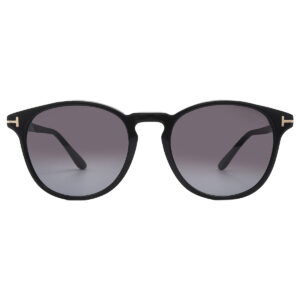 tom ford lewis smoke gradient oval men's sunglasses ft1097 01b 53
