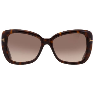 Home tom ford maeve brown gradient butterfly ladies sunglasses ft1008 52f 55