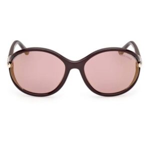 Home tom ford melody brown mirror oval ladies sunglasses ft1090 48z 59