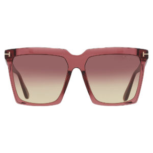 Home tom ford sabrina bordeaux gradient square ladies sunglasses ft0764 69t 58